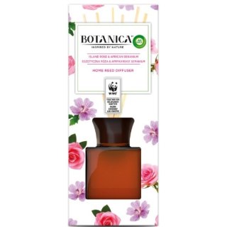 Air Wick Botanica Patyczki Dyfuzor Zapachowy Egzotyczna Róża Afrykańskie Geranium 80 ml