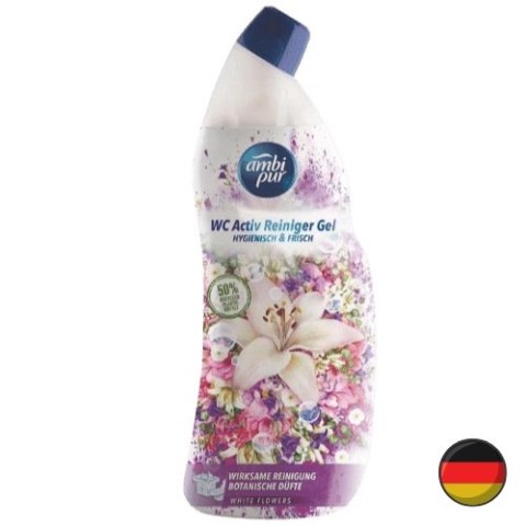 Ambi Pur Żel do WC White Flowers Białe Kwiaty 750 ml (Niemcy) Ambi Pur Żel do WC White Flowers Białe Kwiaty 750 ml (Niemcy)