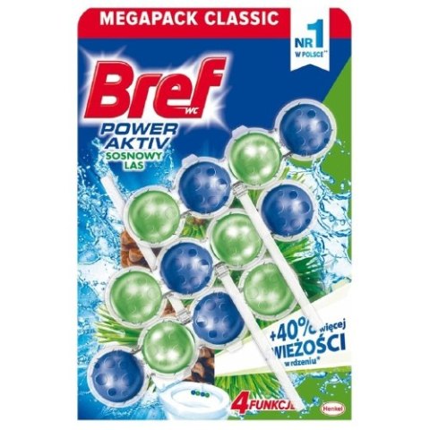 Bref Power Activ Sosnowy Las Zawieszka WC 3x50 g Bref Power Activ Sosnowy Las Zawieszka WC 3x50 g
