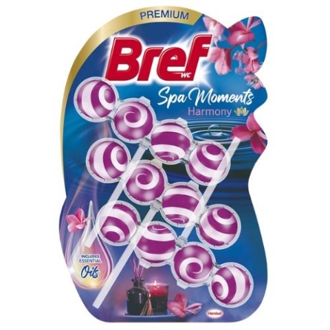 Bref Spa Moments Harmony Kostka Zawieszka do Toalety WC Kwiatowa 3x50g Bref Spa Moments Harmony Kostka Zawieszka do Toalety WC Kwiatowa 3x50g
