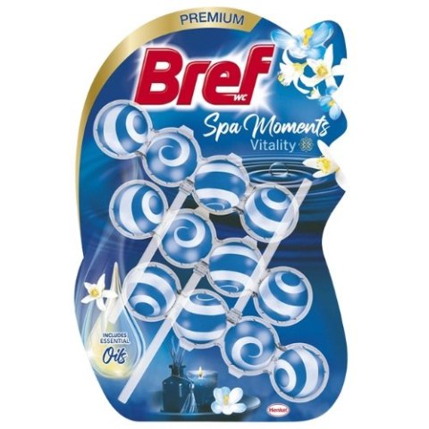 Bref Spa Moments Vitality Kostka Zawieszka do Toalety WC Kwiatowa 3x50g Bref Spa Moments Vitality Kostka Zawieszka do Toalety WC Kwiatowa 3x50g
