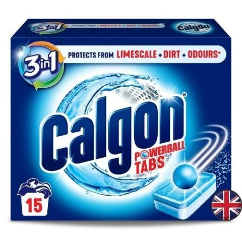 Calgon Powerball Tabs Tabletki Odkamieniające do Pralki 3w1 15 szt. (Wielka Brytania) Calgon Powerball Tabs Tabletki Odkamieniające do Pralki 3w1 15 szt. (Wielka Brytania)