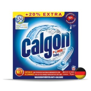 Calgon Powerball Tabs Tabletki Odkamieniające do Pralki 3w1 66 szt. (Niemcy)