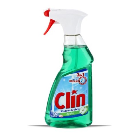 Clin Apple Zielony Spray Płyn do Szyb Powierzchni Szklanych i Luster Jabłkowy 500 ml PL Clin Apple Zielony Spray Płyn do Szyb Powierzchni Szklanych i Luster Jabłkowy 500 ml PL