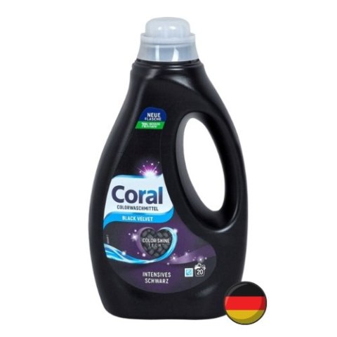 Coral Black Żel do Prania Ciemnych Tkanin 20 prań (Niemcy) Coral Black Żel do Prania Ciemnych Tkanin 20 prań (Niemcy)