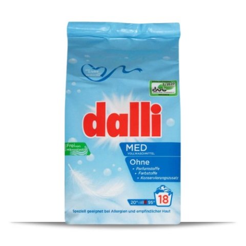 Dalli Med Proszek do Prania Dla Dzieci Alergików Osób ze Skórą Wrażliwą 1,215 kg (Niemcy) Dalli Med Proszek do Prania Dla Dzieci Alergików Osób ze Skórą Wrażliwą 1,215 kg (Niemcy)