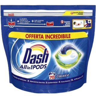 Dash All in 1 Classico Pods Kapsułki do Prania 70 szt. (Francja)