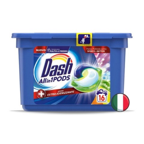 Dash All in 1 Kapsułki do Prania Kolorowego 16 szt. (Włochy) Dash All in 1 Kapsułki do Prania Kolorowego 16 szt. (Włochy)