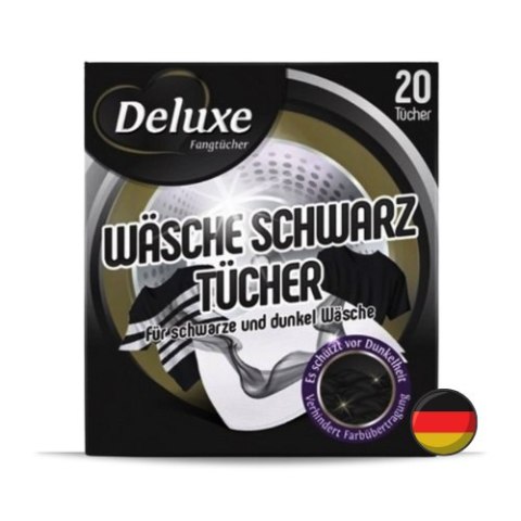 Deluxe Chusteczki do Prania Czarnego 20 szt. (Niemcy) Deluxe Chusteczki do Prania Czarnego 20 szt. (Niemcy)