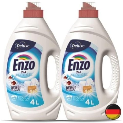 Deluxe Enzo Zestaw Żel do Prania Białego 2 x 100 = 200 prań (Niemcy) Deluxe Enzo Zestaw Żel do Prania Białego 2 x 100 = 200 prań (Niemcy)