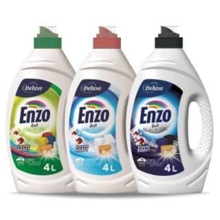 Deluxe Enzo Zestaw Żel do Prania Koloru Białego Czarnego 3 x 100 = 300 prań (Niemcy)