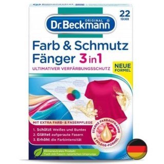Dr Beckmann Chusteczki Wyłapujące Brud i Kolor 22 szt. (Niemcy)