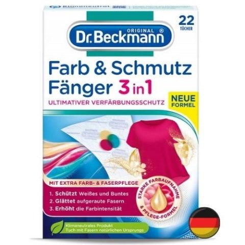Dr Beckmann Chusteczki Wyłapujące Brud i Kolor 22 szt. (Niemcy) Dr Beckmann Chusteczki Wyłapujące Brud i Kolor 22 szt. (Niemcy)