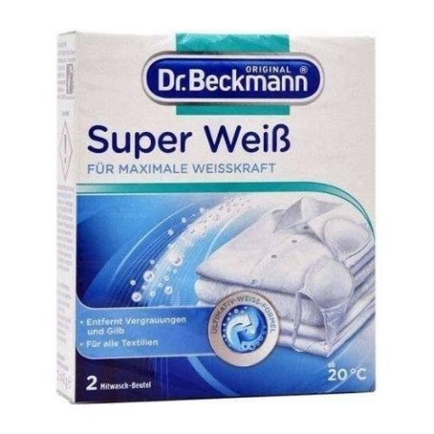 Dr Beckmann Super Weiss Wybielacz 2 x 40 g (Niemcy) Dr Beckmann Super Weiss Wybielacz 2 x 40 g (Niemcy)
