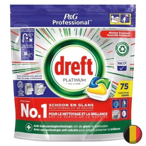 Dreft Platinum Lemon Tabletki do Zmywarki 75 szt. (Belgia) Dreft Platinum Lemon Tabletki do Zmywarki 75 szt. (Belgia)