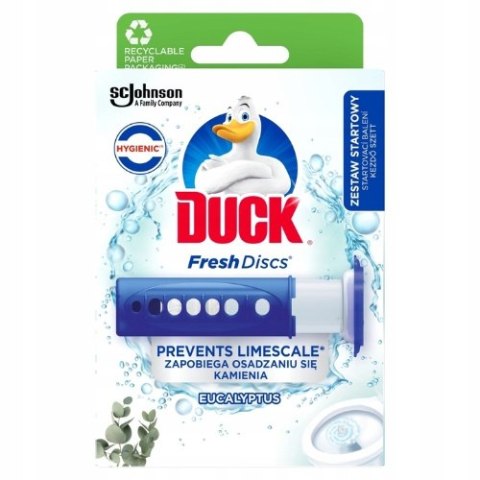 Duck Fresh Discs Żelowe Krążki Eukaliptus Urządzenie + Zapas 6 szt. Duck Fresh Discs Żelowe Krążki Eukaliptus Urządzenie + Zapas 6 szt.
