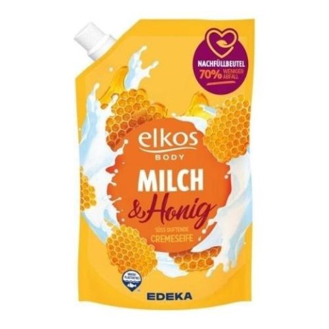Elkos Mydło w Płynie Mleko z Miodem 750 ml (Niemcy) Elkos Mydło w Płynie Mleko z Miodem 750 ml (Niemcy)