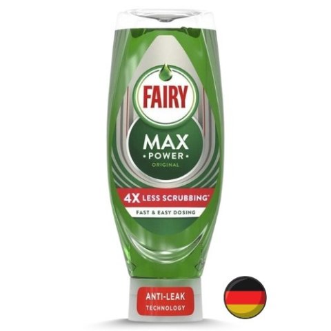 Fairy Max Power Skoncentrowany Płyn do Mycia Naczyń Original 545 ml (Niemcy) Fairy Max Power Skoncentrowany Płyn do Mycia Naczyń Original 545 ml (Niemcy)