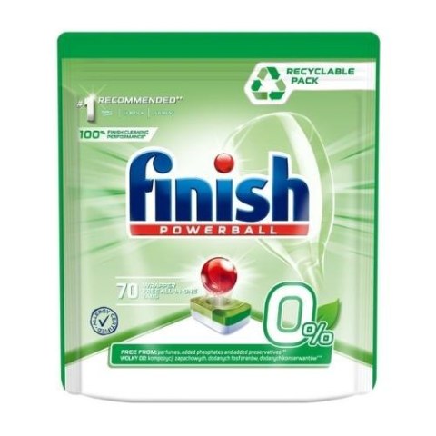 Finish All in 1 ZERO 0% Tabletki do Zmywarki 70 szt Finish All in 1 ZERO 0% Tabletki do Zmywarki 70 szt