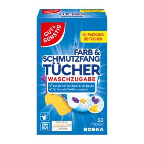 G&G Chusteczki Wyłapujące Kolor i Brud 50 szt. (Niemcy) G&G Chusteczki Wyłapujące Kolor i Brud 50 szt. (Niemcy)