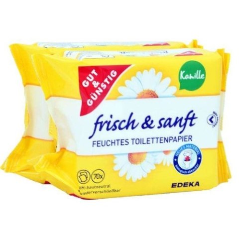 G&G Papier Toaletowy Nawilżony Rumiankowy 2-pack 140 szt (Niemcy) G&G Papier Toaletowy Nawilżony Rumiankowy 2-pack 140 szt (Niemcy)