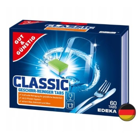 G&G Tabletki do Zmywarki Classic 60 szt. (Niemcy) G&G Tabletki do Zmywarki Classic 60 szt. (Niemcy)