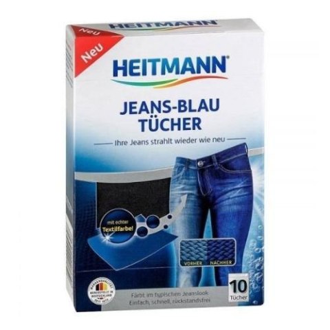 Heitmann Jeans-Blau Chusteczki do Jeansu 10 szt. (Niemcy) Heitmann Jeans-Blau Chusteczki do Jeansu 10 szt. (Niemcy)