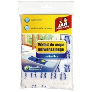 Jan Niezbędny Wkład do Mopa Zapas Mop Płaski z Mikrofibry Uniwersalny