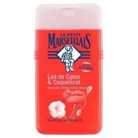 Le Petit Marseillais Żel pod Prysznic Cotton and Poppy 250 ml (Francja) Le Petit Marseillais Żel pod Prysznic Cotton and Poppy 250 ml (Francja)