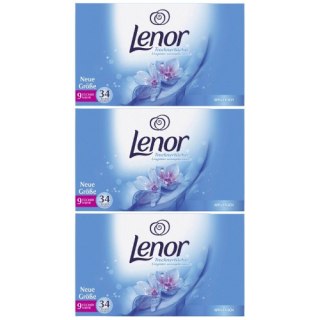 Lenor Aprilfrisch Chusteczki zapachowe do Suszarek 3x34 szt = 102 szt. (Niemcy)
