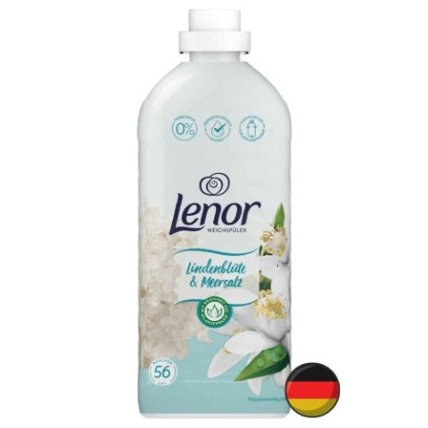 Lenor Lindenblute Meersalz Kwiat Lipy Sól Morska Płyn do Płukania 56 prań (Niemcy) Lenor Lindenblute Meersalz Kwiat Lipy Sól Morska Płyn do Płukania 56 prań (Niemcy)