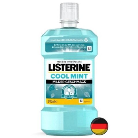 Listerine Cool Mint Płyn do Płukania Jamy Ustnej 600 ml (Niemcy) Listerine Cool Mint Płyn do Płukania Jamy Ustnej 600 ml (Niemcy)