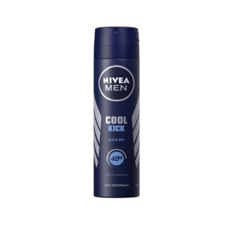 NIVEA MEN Cool Kick Quick Dry Dezodorant Antyperspirant Spray dla Mężczyzn 48h 250 ml (Niemcy)