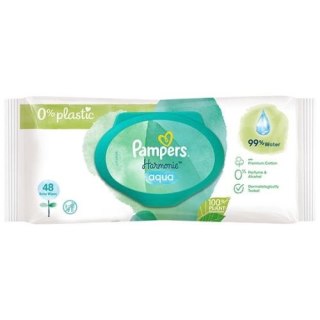Pampers Harmonie Aqua Chusteczki Nawilżane dla Dzieci Niemowląt 48 szt.
