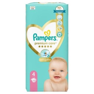 Pampers Premium Care Pieluchy Pampersy Rozmiar 4 9-14 kg 52 szt.