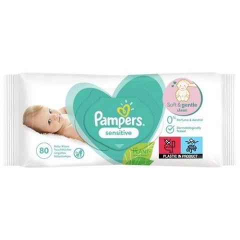 Pampers Sensitive Chusteczki Nawilżane dla Dzieci Niemowląt 80 szt. Pampers Sensitive Chusteczki Nawilżane dla Dzieci Niemowląt 80 szt.