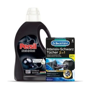Persil Dr Beckmann Zestaw Żel Chusteczki do Prania Czarnego (Belgia/Niemcy)
