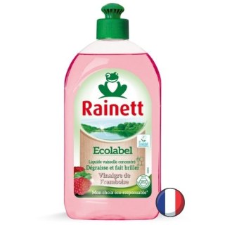 Rainett (Frosch) Vaisselle Mains Vinaigre de Framboise Ocet Malinowy Płyn do Mycia Naczyń 500 ml (Francja)