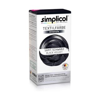 Simplicol Czarny Barwnik Do Tkanin Ciemnych Samt Schwarz (Niemcy)