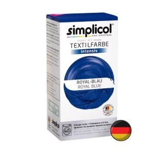 Simplicol Niemiecki Niebieski Barwnik Do Tkanin Royal Blue (Niemcy)