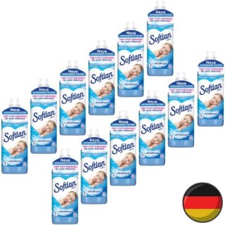 Softlan Niebieski Zestaw Płyn do Płukania Tkanin 12 x 45 = 540 prań (Niemcy)