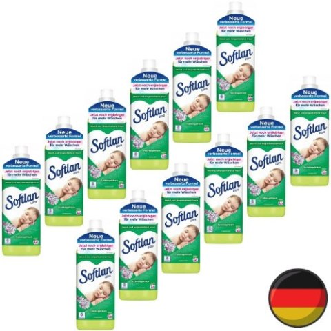 Softlan Zielony Zestaw Płyn do Płukania Tkanin 12 x 45 = 540 prań (Niemcy) Softlan Zielony Zestaw Płyn do Płukania Tkanin 12 x 45 = 540 prań (Niemcy)