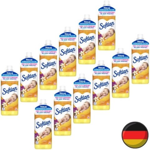 Softlan Żółty Zestaw Płyn do Płukania Tkanin 12 x 45 = 540 prań (Niemcy) Softlan Żółty Zestaw Płyn do Płukania Tkanin 12 x 45 = 540 prań (Niemcy)