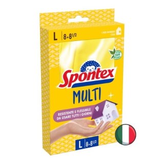 Spontex Rękawice Gospodarcze do Sprzątania Wytrzymałe L (Włochy)