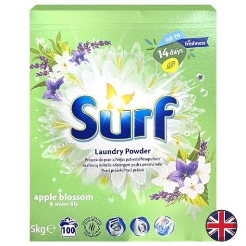 Surf Apple Blossom Water Lily Kwiat Jabłoni Lilia Wodna Uniwersalny Proszek do Prania 100 prań (Wielka Brytania) Surf Apple Blossom Water Lily Kwiat Jabłoni Lilia Wodna Uniwersalny Proszek do Prania 100 prań (Wielka Brytania)