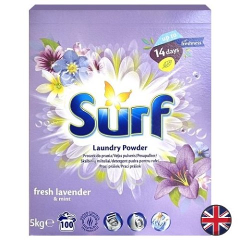 Surf Fresh Lavender Mint Lawenda Mięta Uniwersalny Proszek do Prania 100 prań (Wielka Brytania) Surf Fresh Lavender Mint Lawenda Mięta Uniwersalny Proszek do Prania 100 prań (Wielka Brytania)