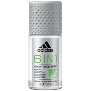Adidas Men 6w1 Antyperspirant dla Mężczyzn w Rolce Roll-on Kulka 48h 50 ml