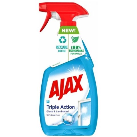 Ajax Triple Action Płyn do Mycia Szyb Luster Powierzchni Laminowanych 500 ml Ajax Triple Action Płyn do Mycia Szyb Luster Powierzchni Laminowanych 500 ml