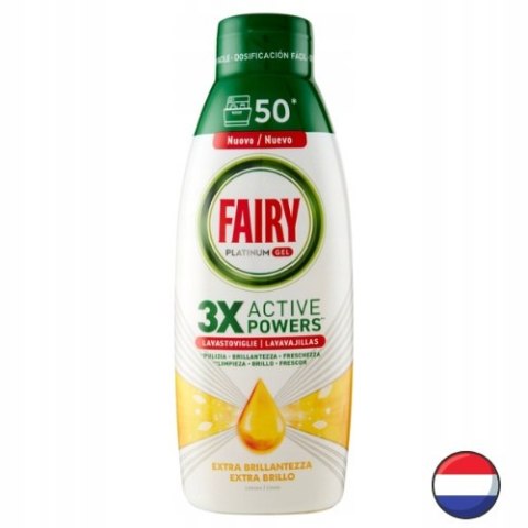 Fairy Platinum Lemon Żel do Zmywarki Extra Połysk Cytrynowy 50 cykli (Holandia) Fairy Platinum Lemon Żel do Zmywarki Extra Połysk Cytrynowy 50 cykli (Holandia)