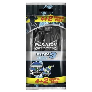 Wilkinson Extra 3 Activ Maszynki Jednorazowe 6 szt. (Niemcy)